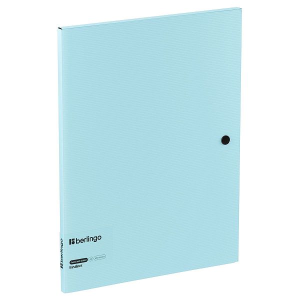 Папка на кнопке Berlingo "Instinct" А4, пластик, 600мкм, аквамарин