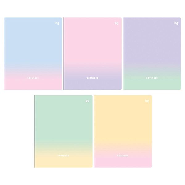 Тетрадь 80л., А5, клетка BG "Дыхание цвета", soft-touch ламинация