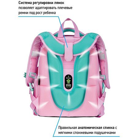 Ранец Berlingo Expert "Princess cat" 37*28*16см, 2 отделения, 2 кармана, анатомическая спинка 