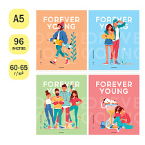 Тетрадь 96л., А5, клетка ArtSpace "Стиль. Forever young"