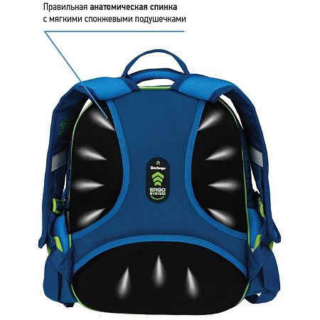 Рюкзак Berlingo Kids "Super hero" 36*27*12см, 1 отделение, 2 кармана, эргономичная спинка, LED кант 
