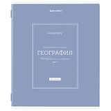 Тетрадь предметная CLASSIC 48 л., рельефный картон, матовая ламинация, ГЕОГРАФИЯ, клетка, подсказ, BRAUBERG, 405139