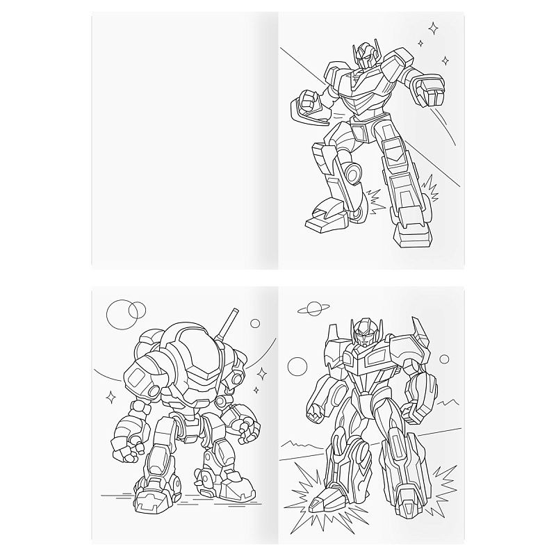 Раскраска А4, 16 стр., ТРИ СОВЫ "Для мальчиков"