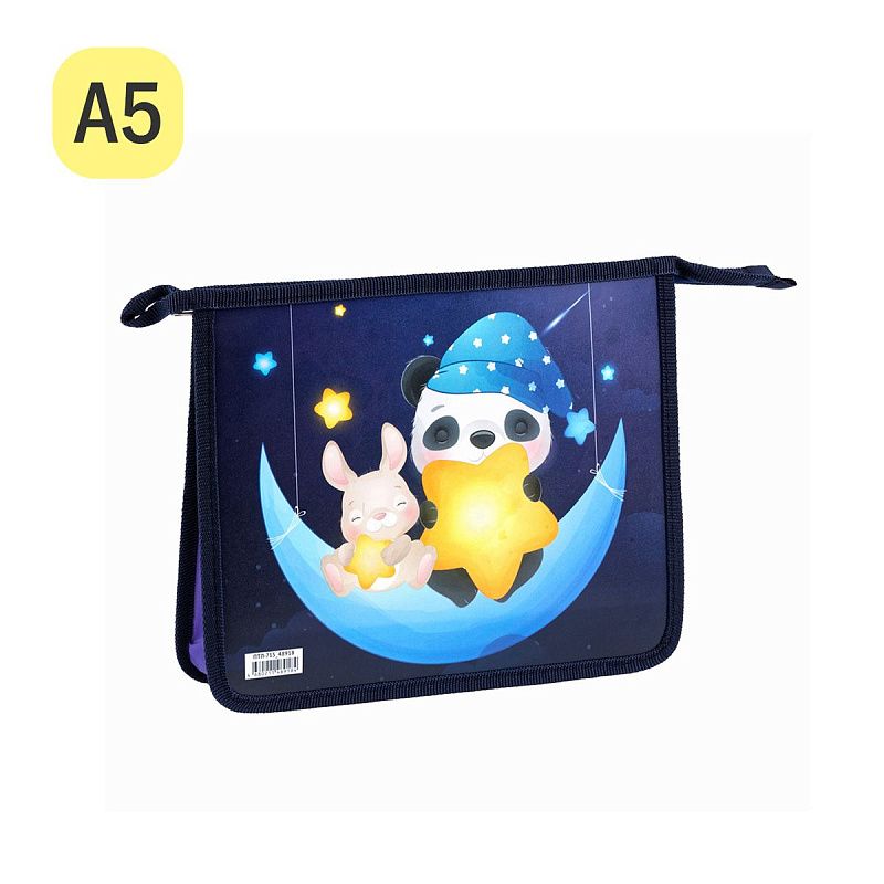 Папка для тетрадей 1 отделение, А5, ArtSpace "Friends", 240*190*40мм, пластик, на молнии 