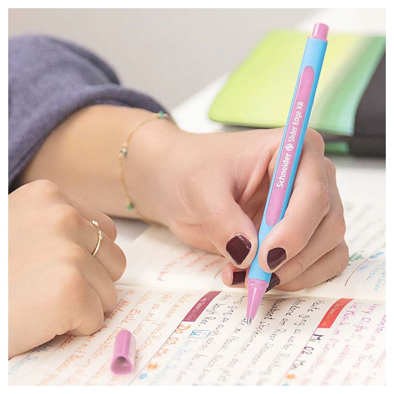 Набор шариковых ручек Schneider "Slider Edge" 8шт., 8 пастельных цветов, 1,4мм, трехгран., пластиковый футляр 