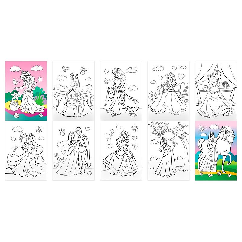 Раскраска А5, 10 стр. ТРИ СОВЫ "Для девочек"