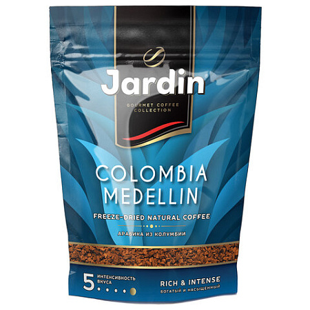 Кофе растворимый JARDIN "Colombia medellin", сублимированный, 150 г, мягкая упаковка