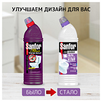 Средство для туалета и ванн Sanfor "Chlorum. Ультра белый" 2в1, 750мл 