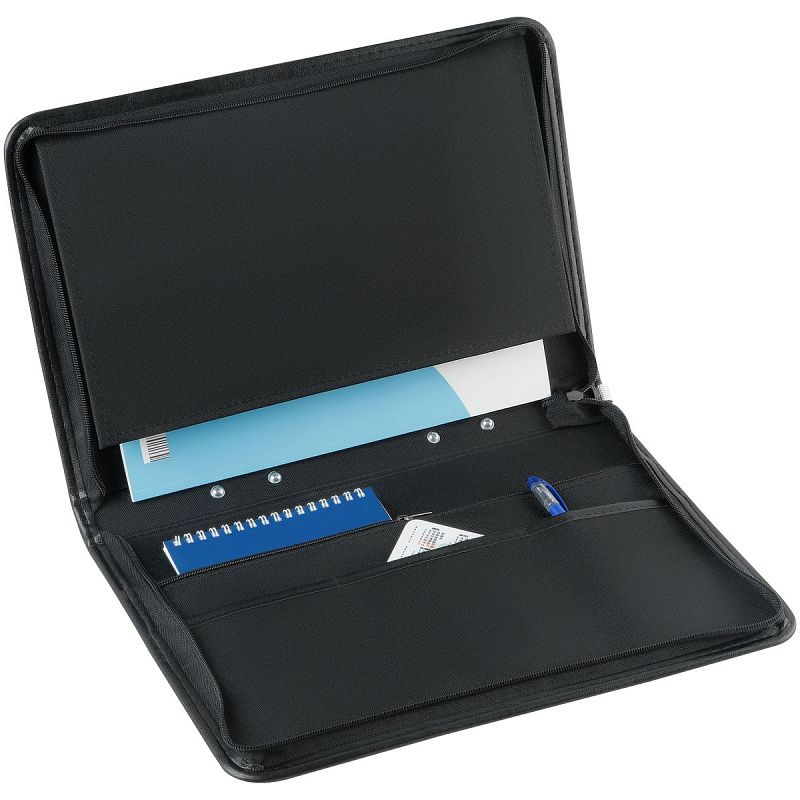 Папка деловая OfficeSpace "Dublin" кожзам, на молнии, ручка-трансформер 