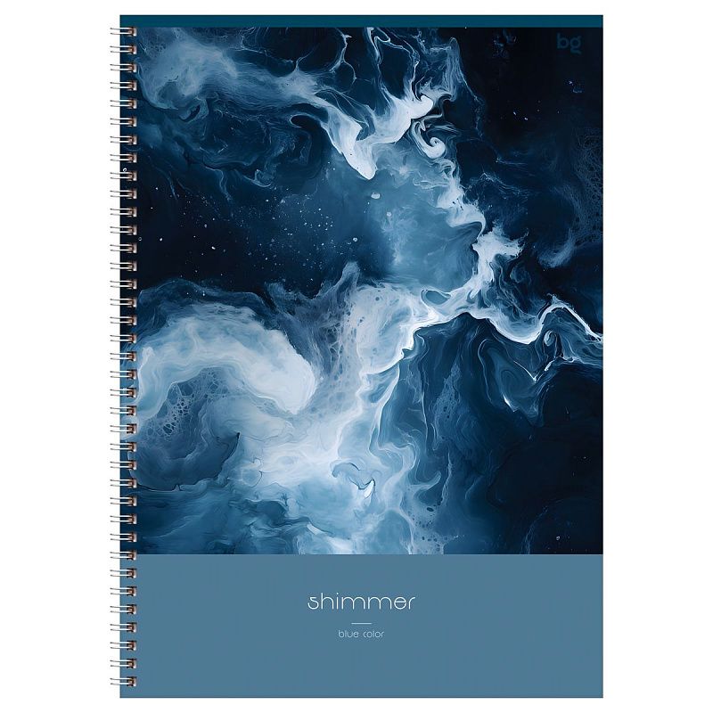 Тетрадь 96л., А4, клетка, на гребне BG "Shimmer"