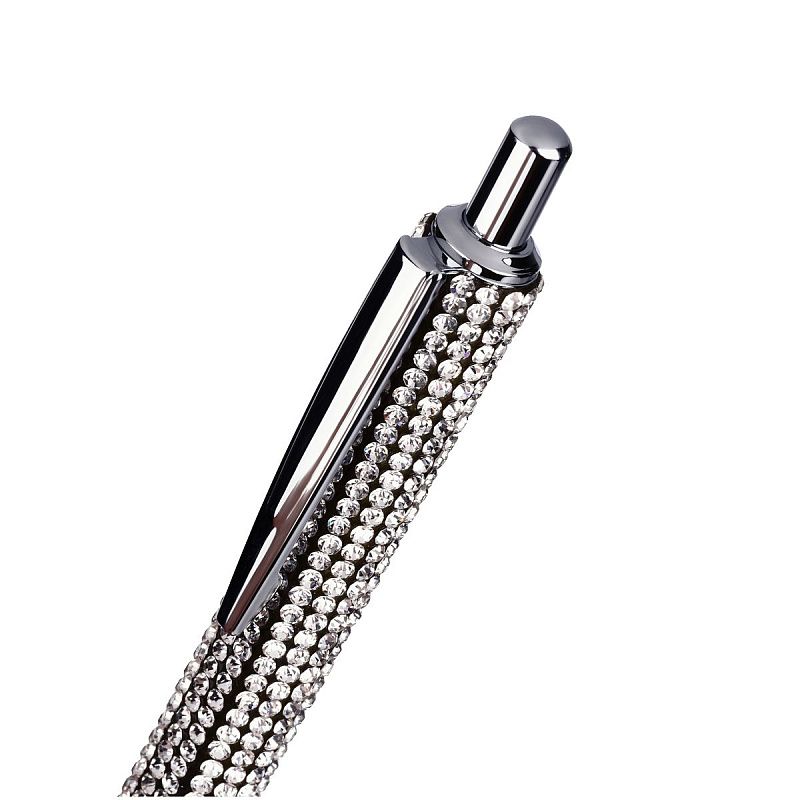 Ручка шариковая автоматическая MESHU "Ice diamond" синяя, 1,0мм 