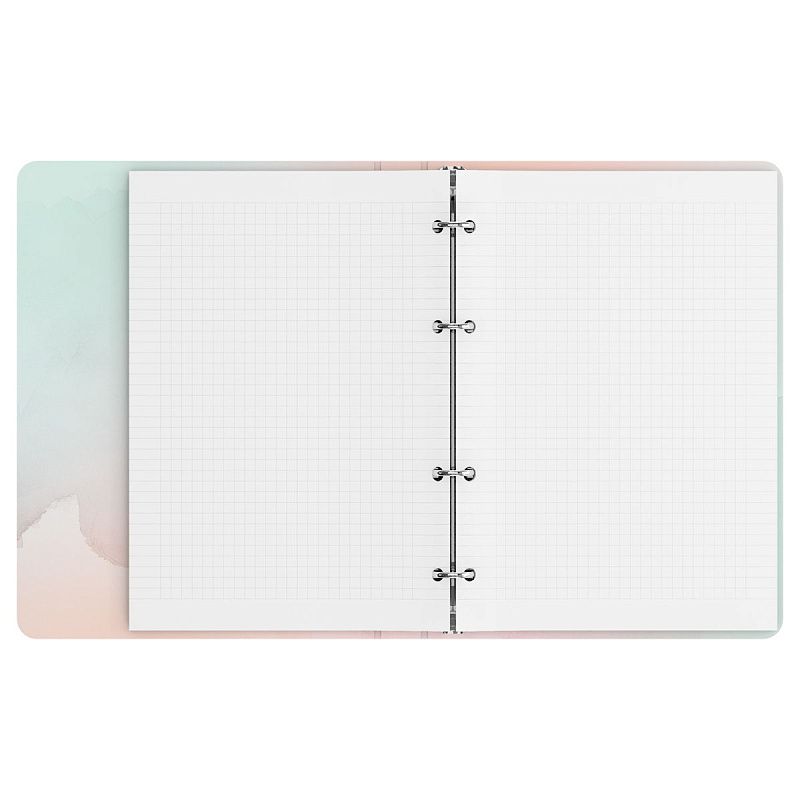 Тетрадь на кольцах А5, 120л., BG "Розовые розы", картон, soft-touch ламинация, тиснение фольгой