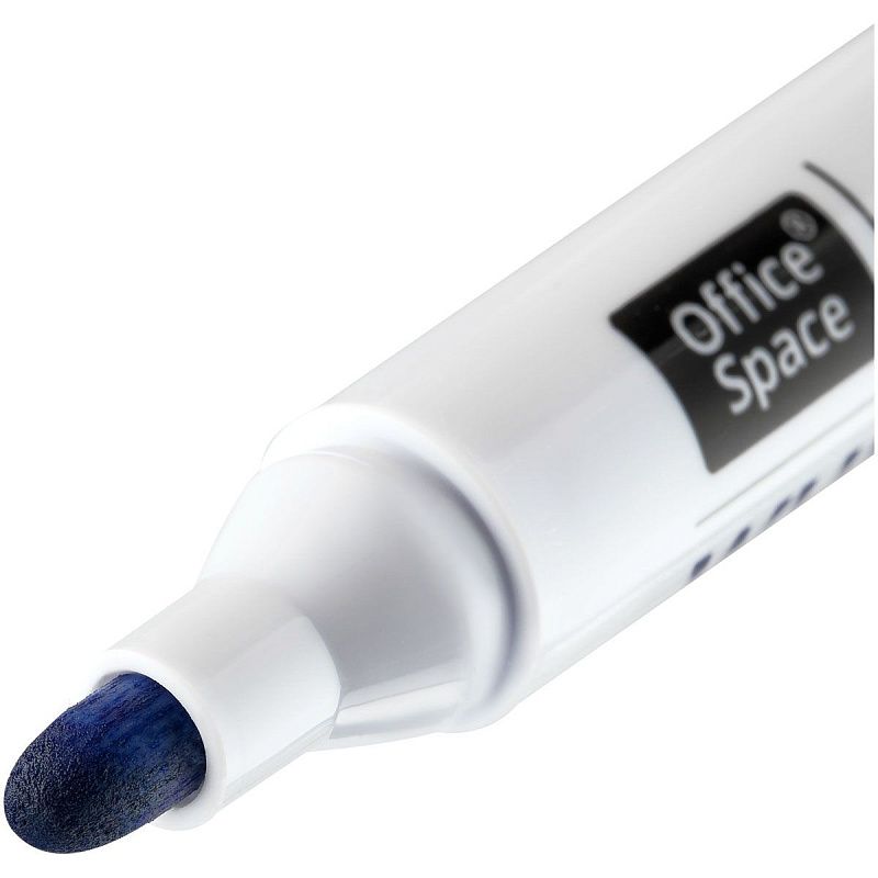 Маркер для белых досок OfficeSpace синий, пулевидный, 2,5мм 