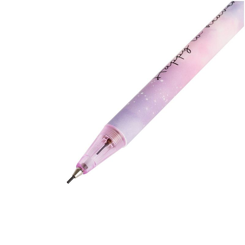 Карандаш механический MESHU "Cute Cats", печать на корпусе, 0,7мм, софт-тач, ассорти, с топпером 