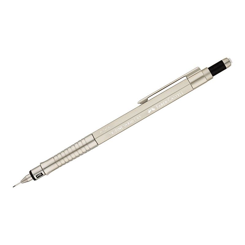 Карандаш механический Faber-Castell "TK-Fine Vario L" 0,5мм, с ластиком, шампань