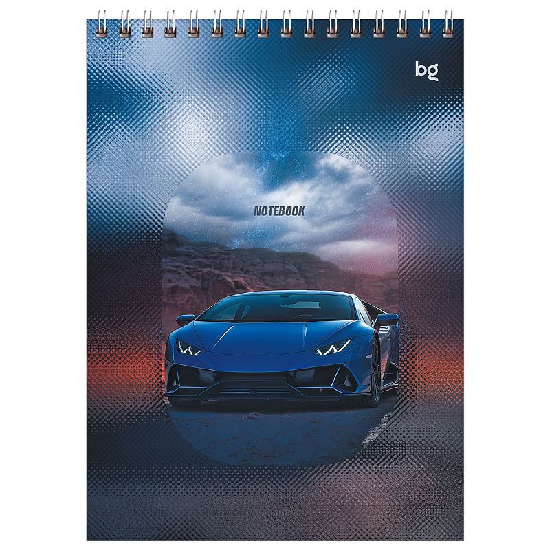 Блокнот А5 60л. на гребне BG "Sportcar"