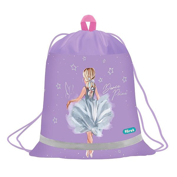 Мешок для обуви 1 отделение Först "Dance Dream", 360*460мм, вентиляционная сеточка, светоотражающая полоса