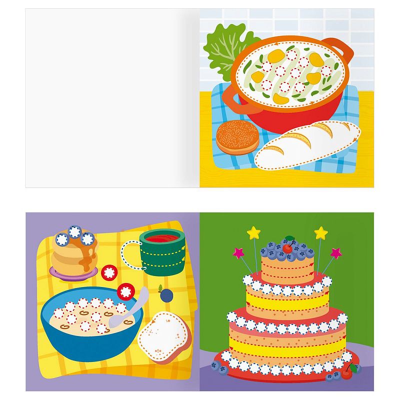 Раскраска пальчиковая с цв. фоном 190*190, 8 стр., ТРИ СОВЫ "Рисуем пальчиками. Выпуск №1"