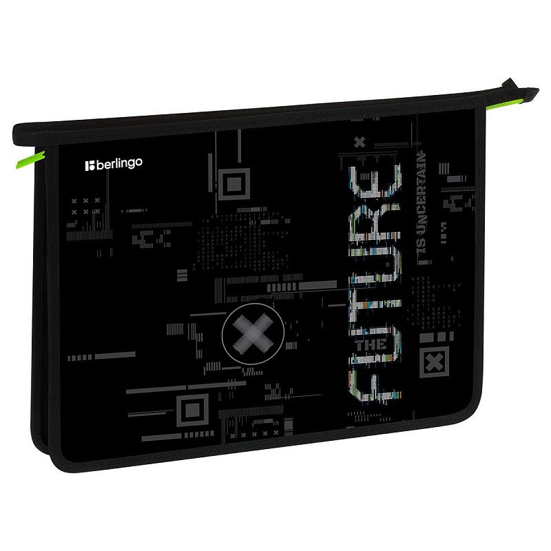 Папка для тетрадей 1 отделение, А4 Berlingo "FutureX", 340*245*40 мм, пластик, на молнии