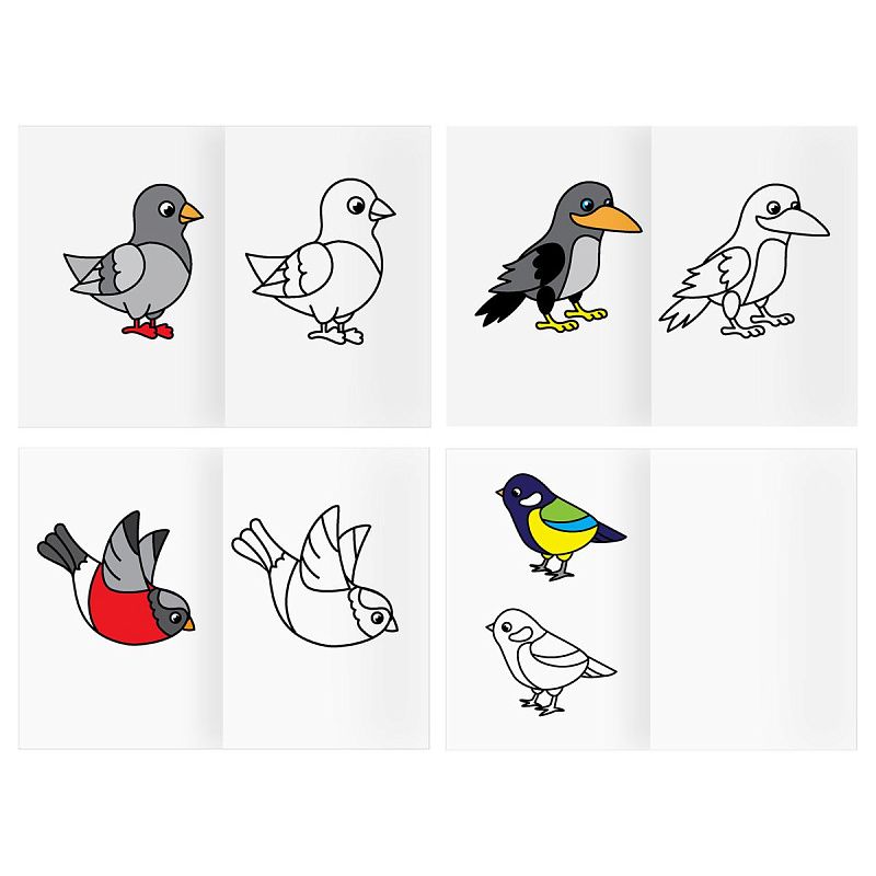 Раскраска А5, 16 стр.,  ТРИ СОВЫ "Посмотри и раскрась. Выпуск №3"