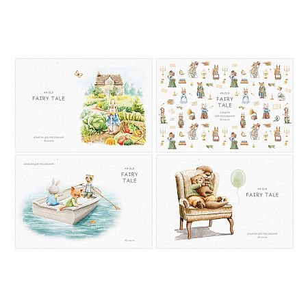 Альбом для рисования 32л., А4, на скрепке BG "Fairy tale"