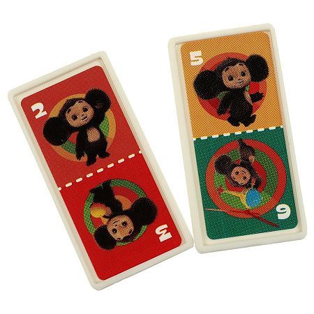 Игра настольная Домино, Умные игры "Чебурашка", картонная коробка
