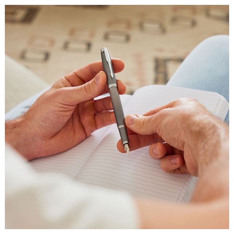 Ручка перьевая Parker "IM Rituals GREY Gradient CT" синяя 0,8мм, подарочная упаковка 