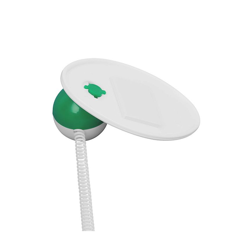 Ручка шариковая настольная OfficeSpace синяя, 0,7мм, белый корпус, белая подставка, европодвес 