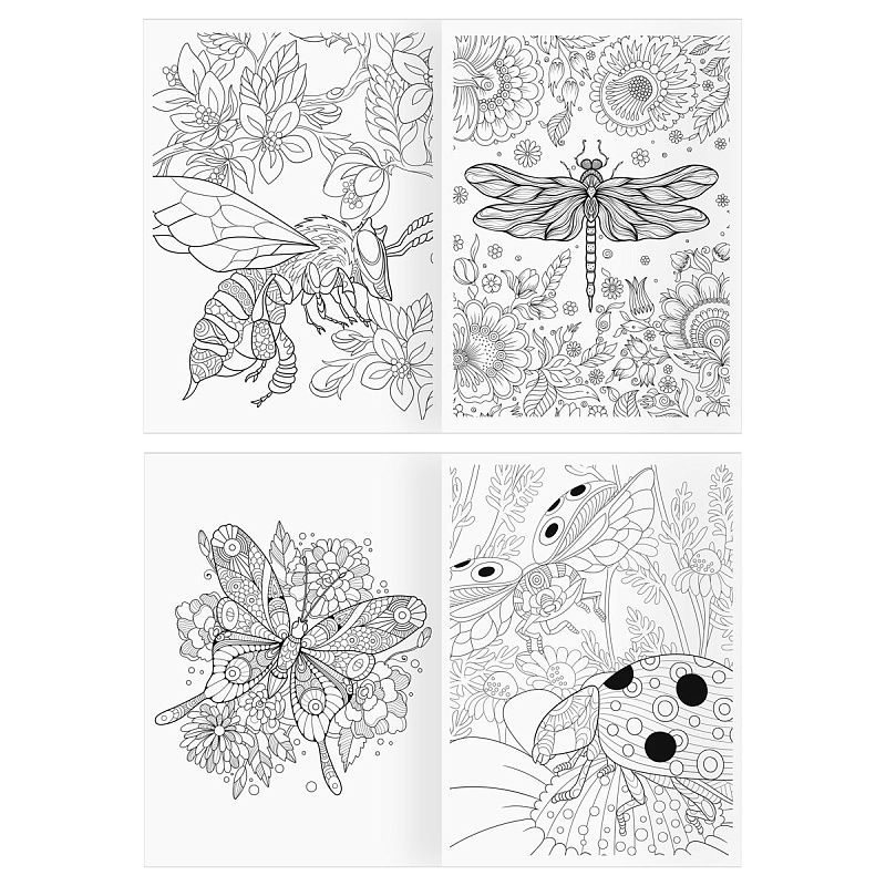 Раскраска А4 ТРИ СОВЫ "Антистресс. Дивный сад", 16стр.