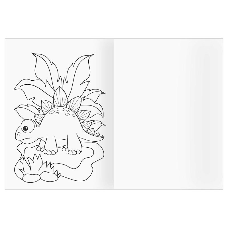 Раскраска А5 ТРИ СОВЫ "Динопарк", 16стр.