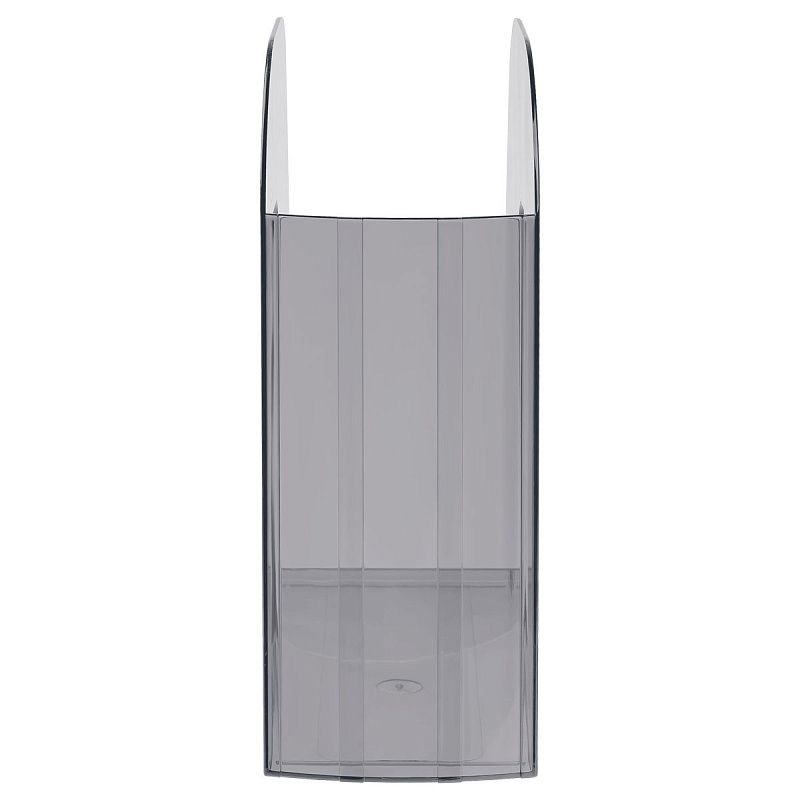 Лоток для бумаг вертикальный СТАММ "Фаворит", тонированный черный, ширина 90мм