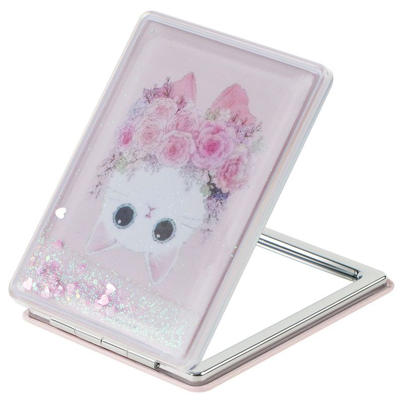 Зеркальце карманное складное MESHU "Shiny Kitty"
