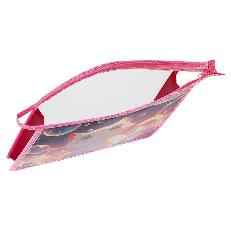 Папка для тетрадей 1 отделение, ArtSpace "Soap bubbles", А5, пластик, на молнии 