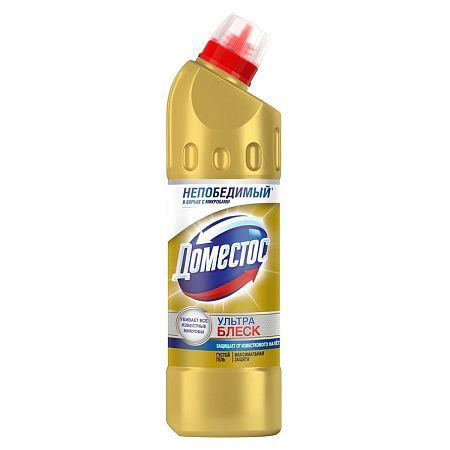 Средство для туалета Domestos "Ультра блеск", гель, 500мл 