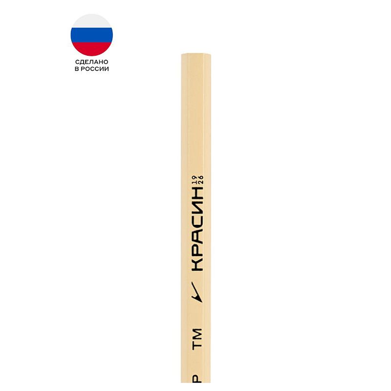 Набор карандашей ч/г Красин "Конструктор" 12шт., 2Т (2Н), Т (Н)-2, ТМ (НВ)-4, М (В)-3, 2М (2В)-2, шестигран., заточен., ПП пакет, европодвес 