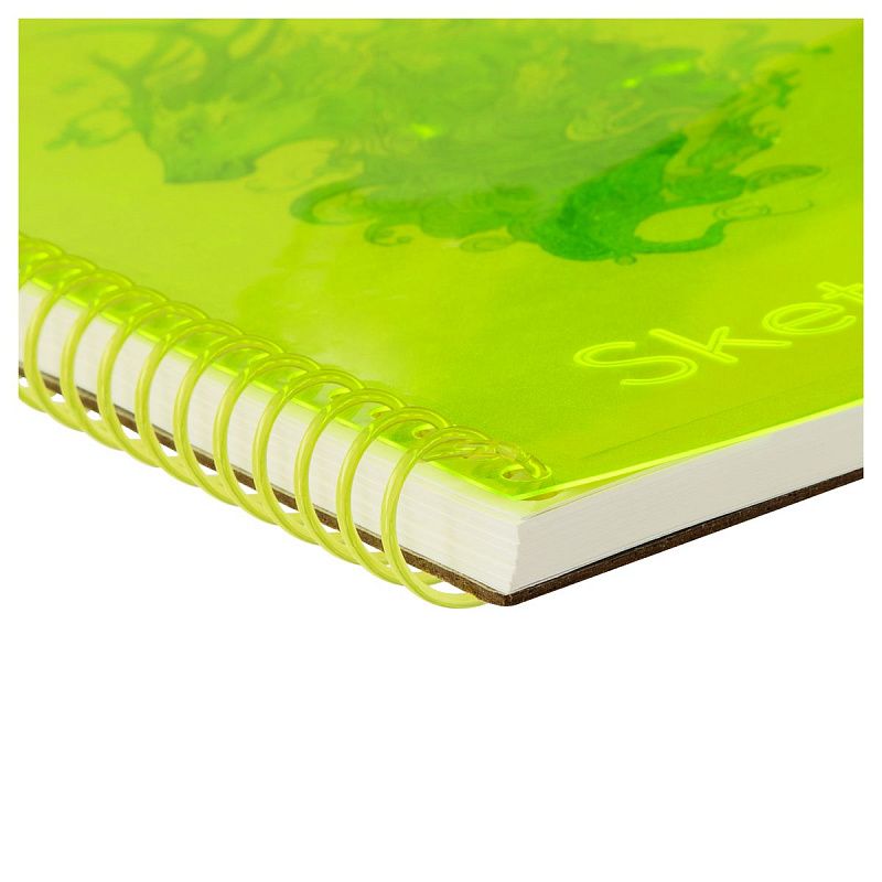 Скетчбук 40л., А5 BG "Neon. Yellow", на гребне, маркерная бумага 120г/м2