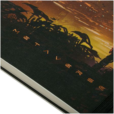 Записная книжка А5 80л. ЛАЙТ, кожзам, Greenwich Line "Future. New world", с резинкой, тиснение фольгой, блок в линию