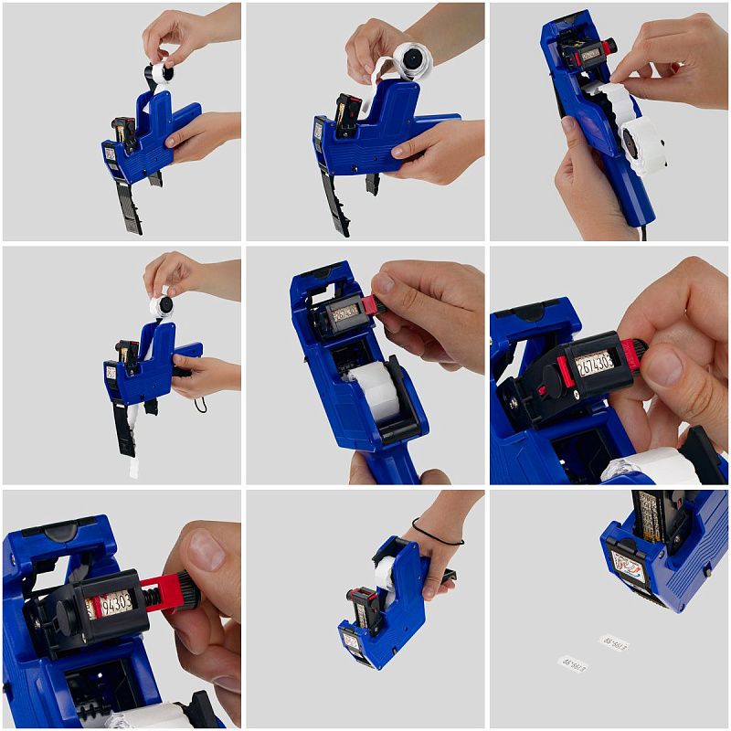 УЦЕНКА - Этикет-пистолет OfficeSpace однострочный, волнистая лента, 8 символов, 22*12мм (осн 321650)