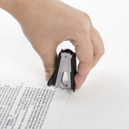 Антистеплер для скоб № 10 и № 24/6, STAFF "EVERYDAY", с фиксатором, черный, 224628