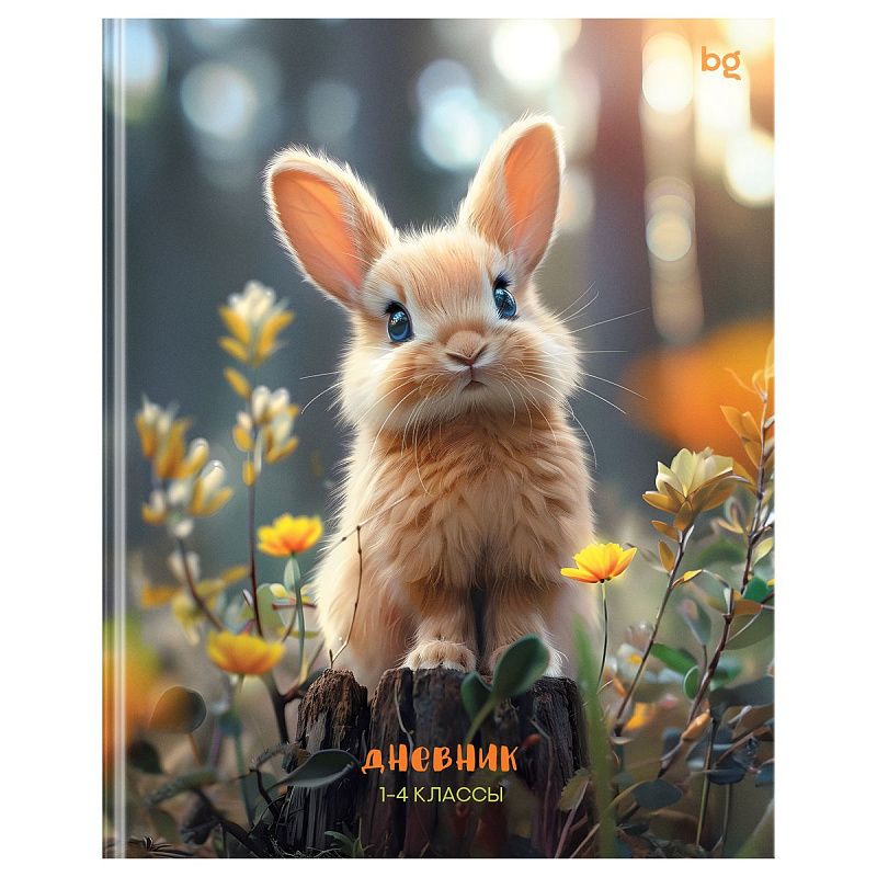 Дневник 1-4 кл. 48л. (ЛАЙТ) BG "Кролик", матовая ламинация