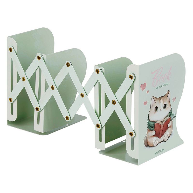 Подставка для книг MESHU "Dear Friend", металлическая, 3 отделения, раздвижная 