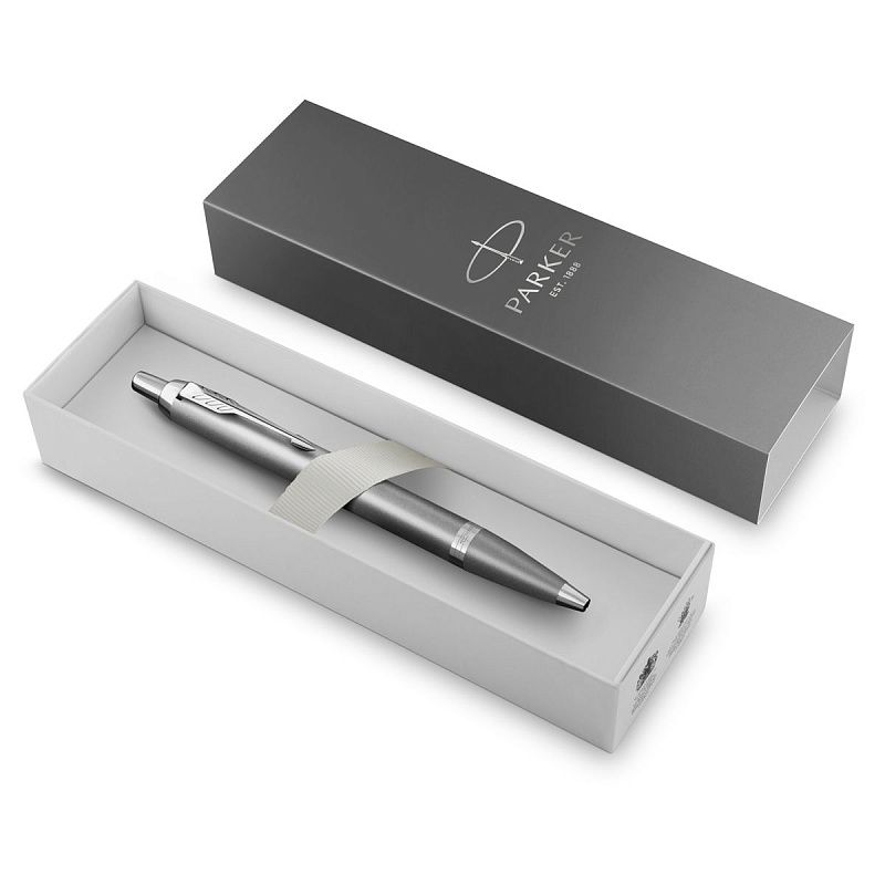 Ручка шариковая Parker "IM Rituals GREY Gradient CT" синяя, 1,0мм, кнопочн., подарочная упаковка 