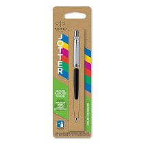 Ручка шариковая Parker "Jotter Black" синяя, 1,0мм, кнопочн., пластик. корпус, блистер