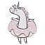 Значок деревянный MESHU "Unicorn rest", прямая УФ-печать, 2,6*3,9см