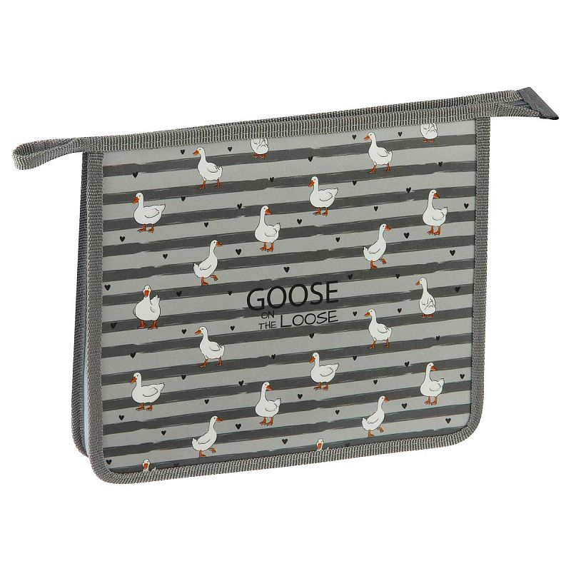 Папка для тетрадей 1 отделение, ArtSpace "Geese", А5, пластик, на молнии