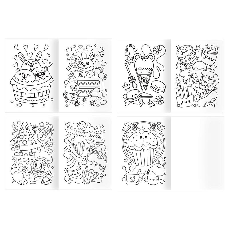 Раскраска А5, 16 стр., ТРИ СОВЫ "Для девочек"