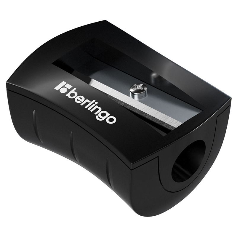 Точилка пластиковая Berlingo "City Style" 1 отверстие, ассорти 