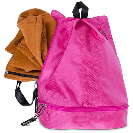 Мешок-сумка 1 отделение Berlingo "Classic pink", 39*28*19см, 1 карман, отделение для обуви 