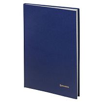Книга учета 144 л., клетка, твердая, бумвинил, блок офсет, А4 (200х290 мм), BRAUBERG, синий, 130226 Книга учета 144 л., клетка, твердая, бумвинил, блок офсет, А4 (200х290 мм), BRAUBERG, синий, 130226