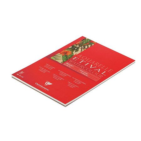 Альбом для акварели, 10л., А4, на склейке Clairefontaine "Etival", 300г/м2, классическое зерно